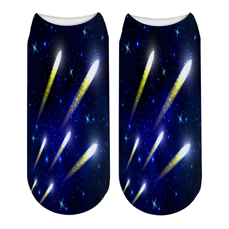 Милые узорчатые носки в стиле Харадзюку женские хлопковые крутые короткие с