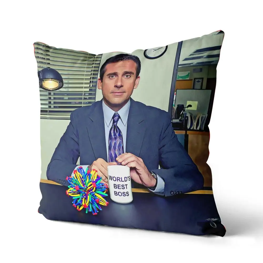 Лучший в мире Босс Майкл Скотт хлопчатобумажные брезентовые наволочки на заказ