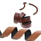 Лента для руля велосипеда MTB, из мягкой PU искусственной кожи PU, с фиксированной Бар Велосипедный ремень Дышащие Детские аксессуары