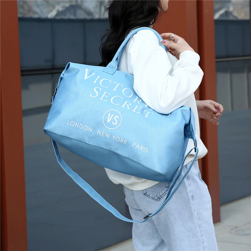 

2021 Selling New Men's and Women's Travel Bag Nylon Fabric Multifunctional Gym Bag Travel Bag Organizer Pink Duffle Bag