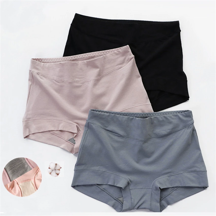 

High Waist Women Boxer Pants Cotton Underwear Briefs Cotton Graphene Crotch Large Size Panties Autumn Winter Plus Underpants