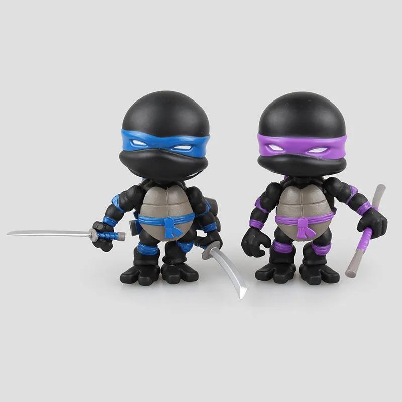 Cute 4-Super Movable Teenage Mutant Ninja Turtles Black Limited Edition Gray Battle Damage Version Two-Selectable Garage Kit