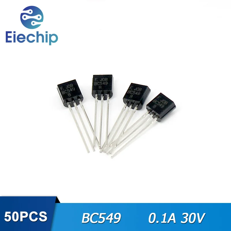

50PCS/lot Transistors BC549 TO-92 0.1A 30V PNP New Original