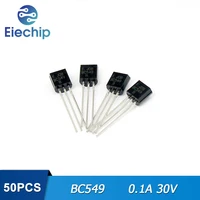 50pcslot transistors bc549 to 92 0 1a 30v pnp new original