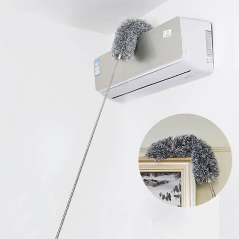 

Convenient 1Pcs Dusting Brush Cleaning Tool Microfiber Duster Cleaning With Extension PoleStainless Steel Home Cleaning capable