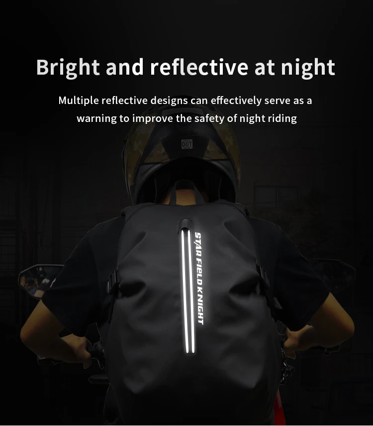 Водонепроницаемый мотоциклетный рюкзак сумка для верховой езды на плечо В