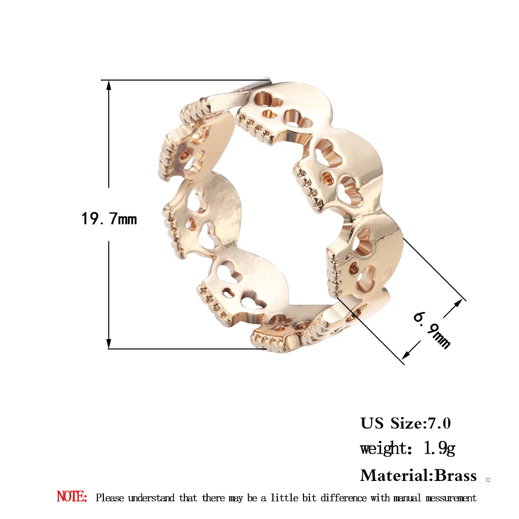 Cxwind модные кольца в виде черепа для женщин девочек детей форме скелета кольцо на