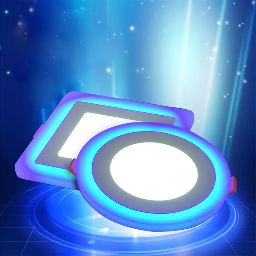 

Ceiling Light LED Modern Ceiling Panel Lamp Double Color Indoor Lighting Ceiling Round Square Bedroom Bar Room Lighting