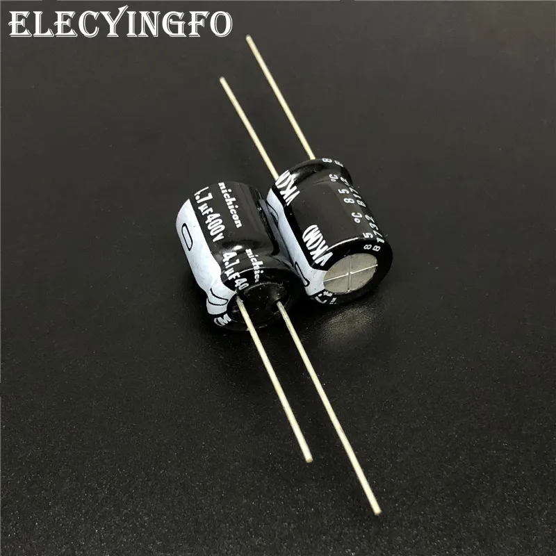 

5 шт./50 шт 4,7 мкФ 400V NICHICON ВК серии 10x12,5 мм 400V4.7uF высокое качество Алюминий электролитический конденсатор с алюминиевой крышкой