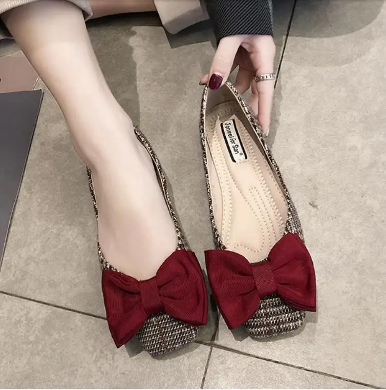 Элегантные женские балетки на плоской подошве Удобные высококачественные