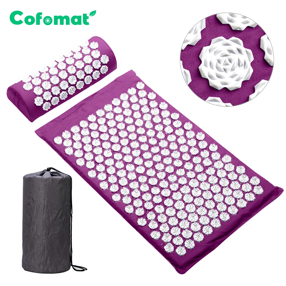 Набор массажных подушек для акупрессуры снятия стресса боли в спине