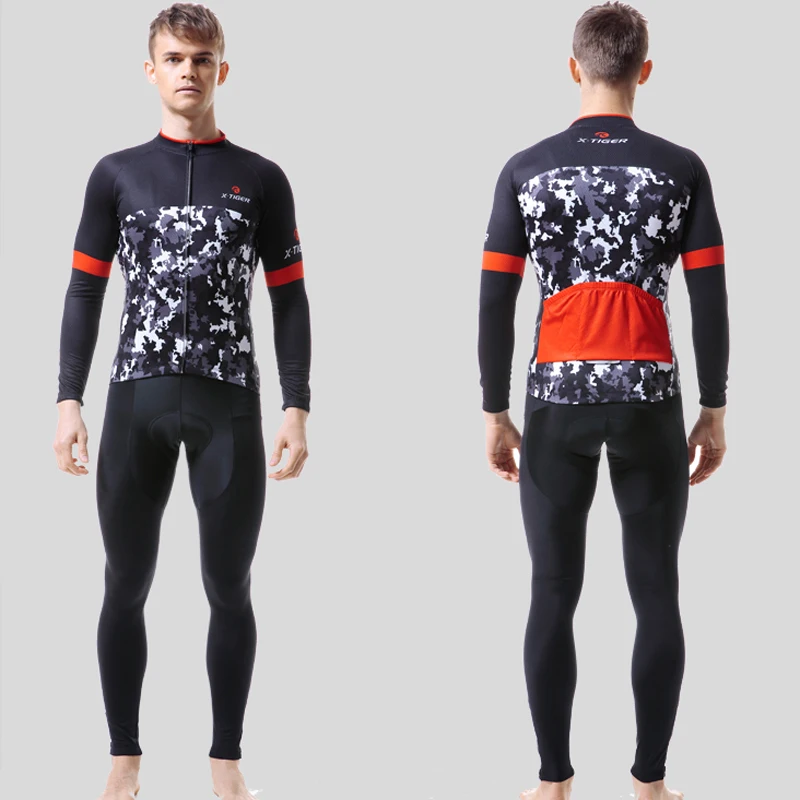 Комплект одежды X Tiger для велоспорта профессиональная одежда с длинным рукавом
