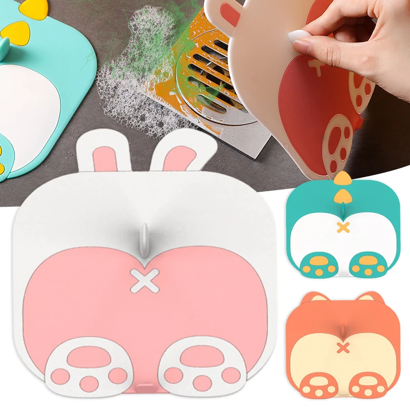 

Милый мультяшный чехол Для слива пола, многофункциональный герметичный сток, практичные аксессуары Для слива, Пробка Для Ванны