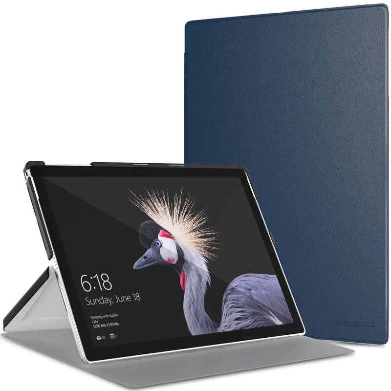 Indigo Чехол MoKo для microsoft Surface Pro 6, умный тонкий корпус, легкий Чехол-подставка для Surface Pro(Pro 5)/Pro LTE - Цвет: Indigo