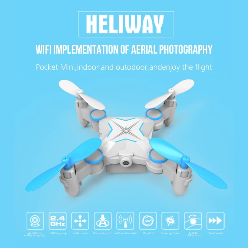 2020 DeerMan мини складной 901s UAV HD аэрофотосъемка четырехосный самолет WiFi