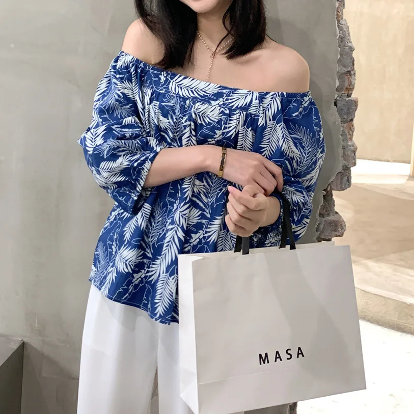 Женская блузка с вырезом лодочкой летняя пляжная блуза без бретелек открытыми