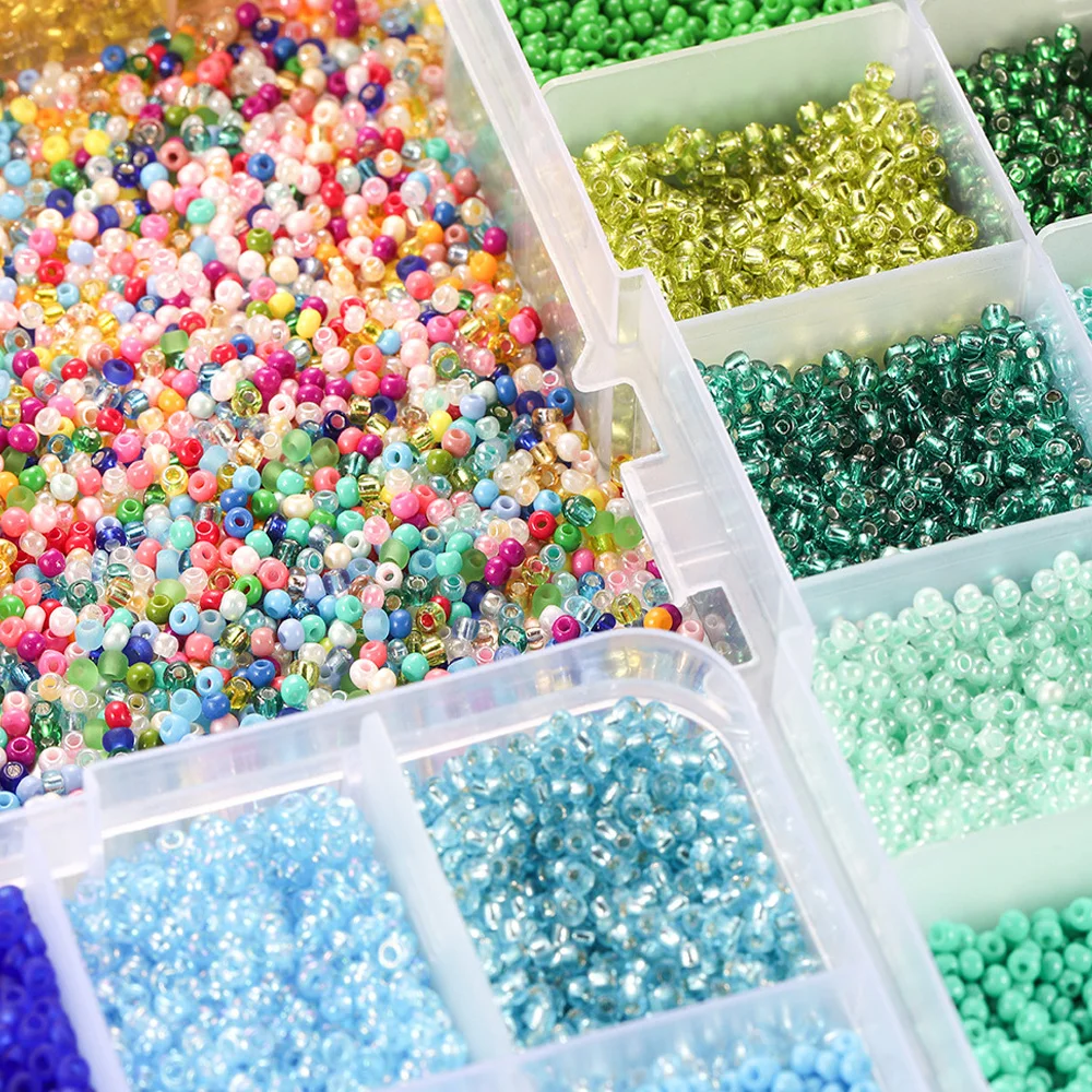 

Fashion Jewelry Glass Tube Bead Straight Tube DIY Bracelet Bead Rice Bead Beaded Handmade Decoration Material Jewelry Making