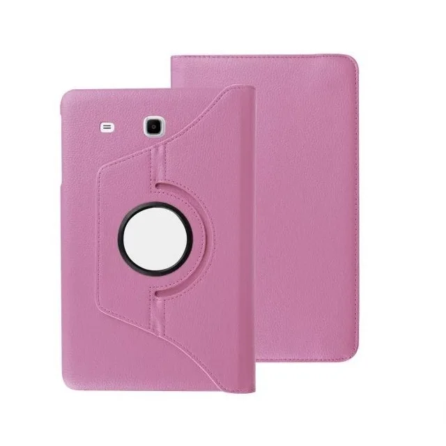Pink Чехол для samsung Galaxy Tab E 8,0 SM-T377 T375 T378 чехол 360 Вращение Смарт PU чехол для samsung Tab E 8,0 T377 Чехол подставка - Цвет: Pink
