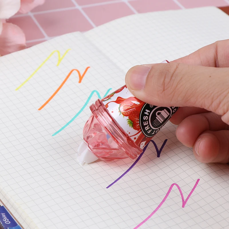 1 шт. случайный молочный чай чашка коррекция мороженого лента Kawaii Канцтовары