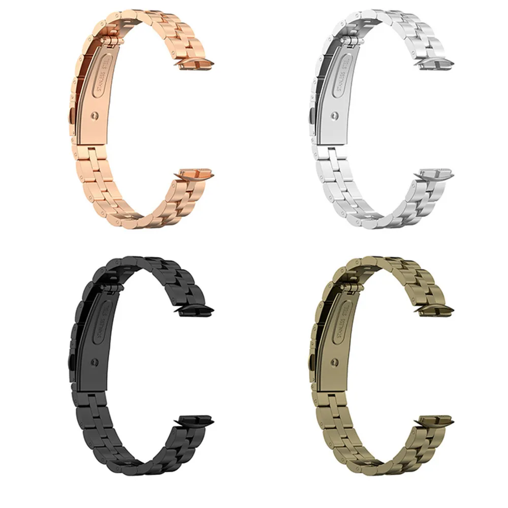 Сменный ремешок для часов Fitbit Luxe / Special Edition серебристый розовый золотой