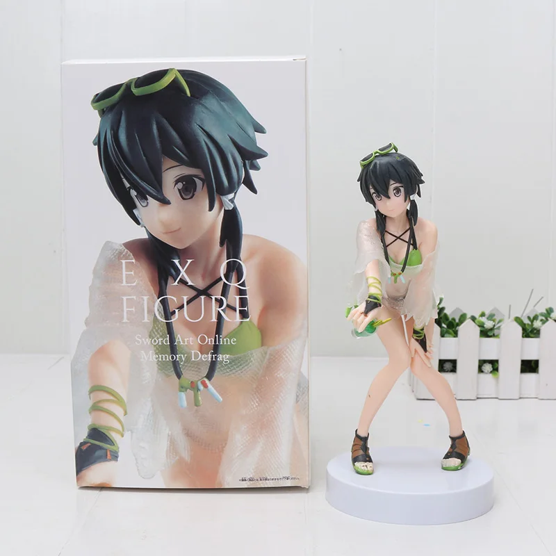 6932 18cm box Аниме Sword Art Online II рисунок 3 пистолет Гейл онлайн GGO Asada Shino фигурка Синон игрушки ПВХ фигурка коллекционная игрушка - Цвет: 6932 18cm box