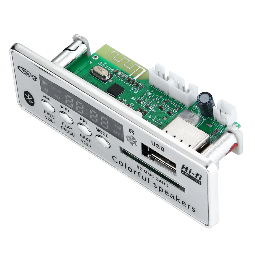 Автомобильный аудио USB TF FM радиомодуль ARuiMei беспроводной Bluetooth 6V 12V MP3 WMA декодер