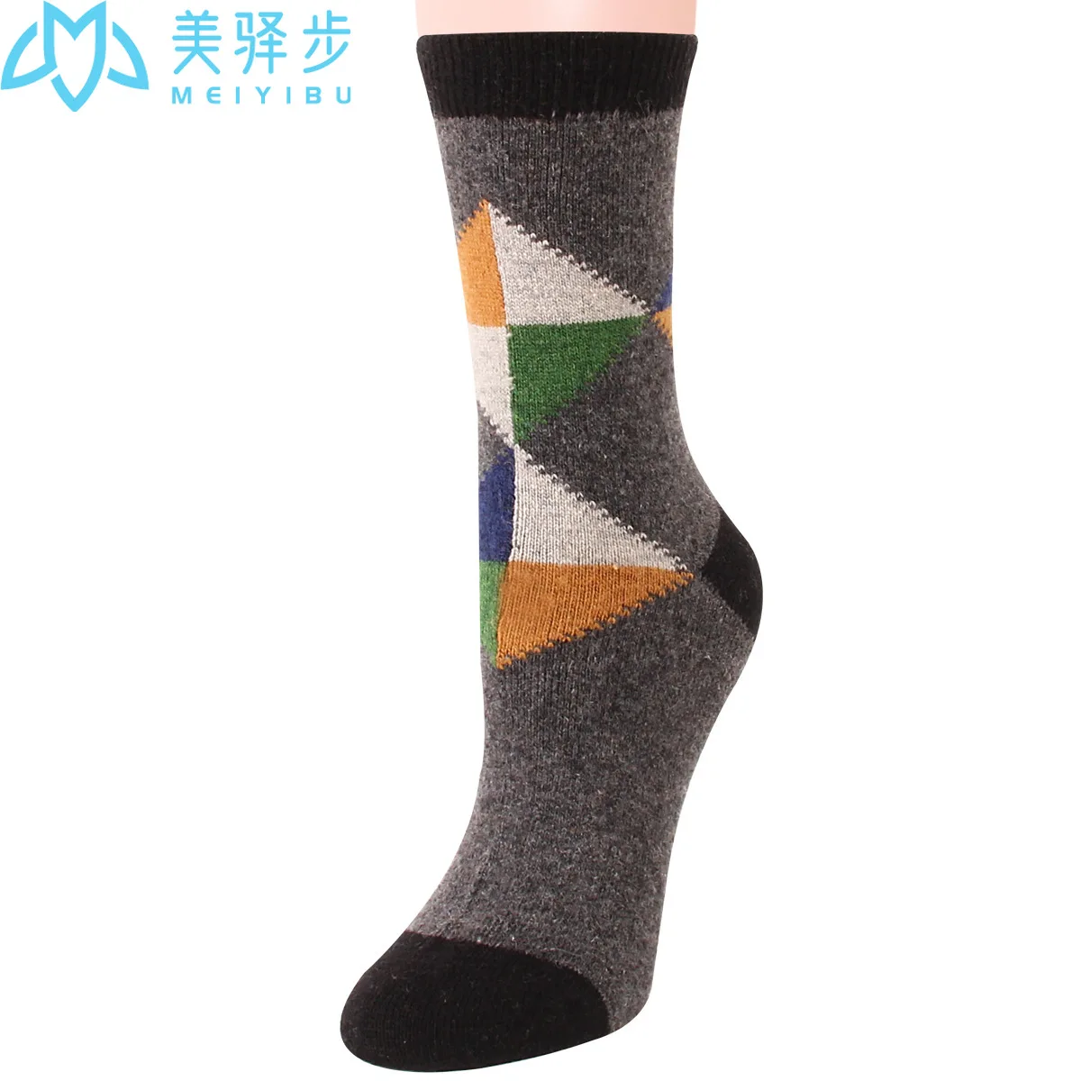 12 Pairs Per Set Warm and Retro Wool Socks Winter Women's Thickened Wool Socks