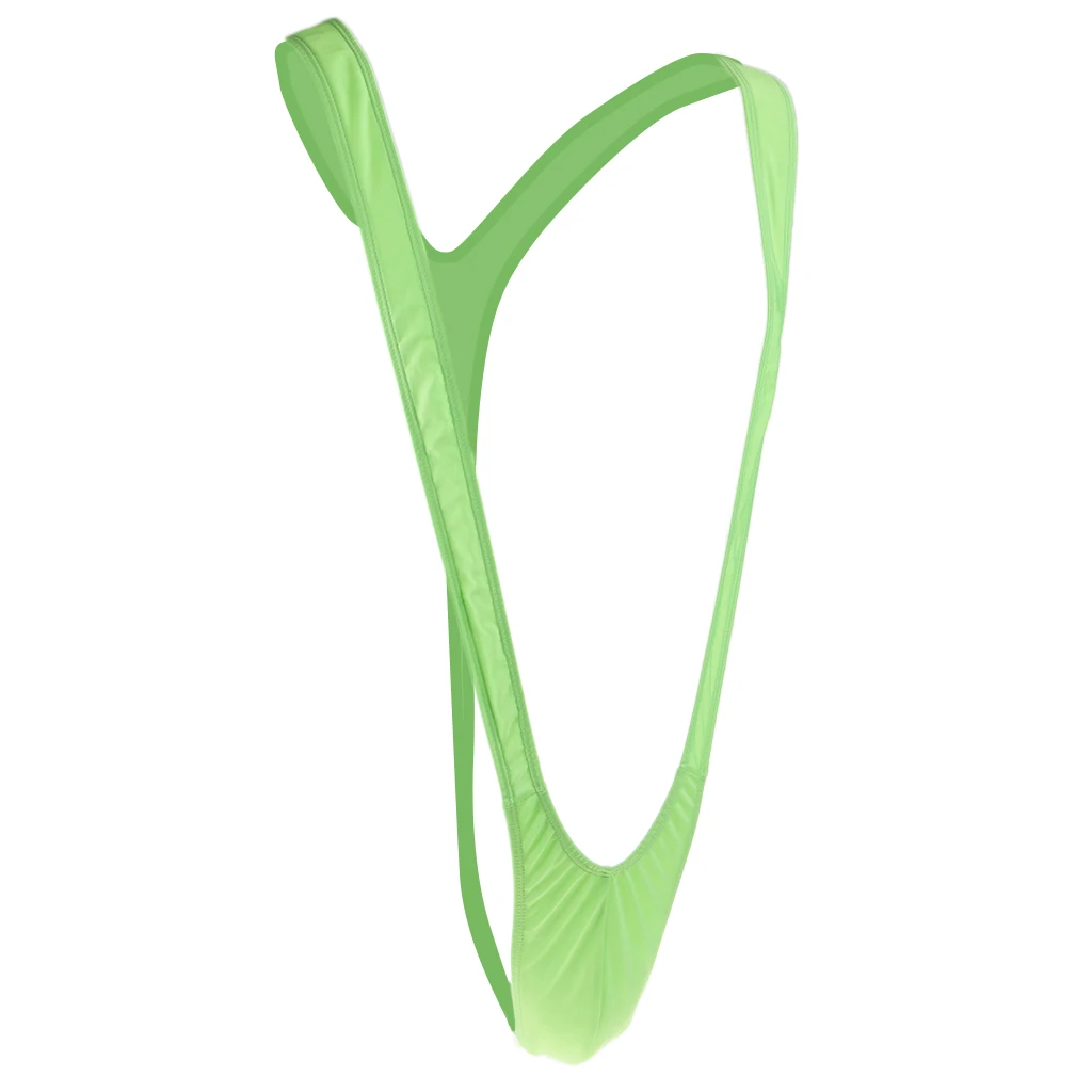 Мужской сексуальный флуоресцентный зеленый Манкини нижнее белье Borat костюм