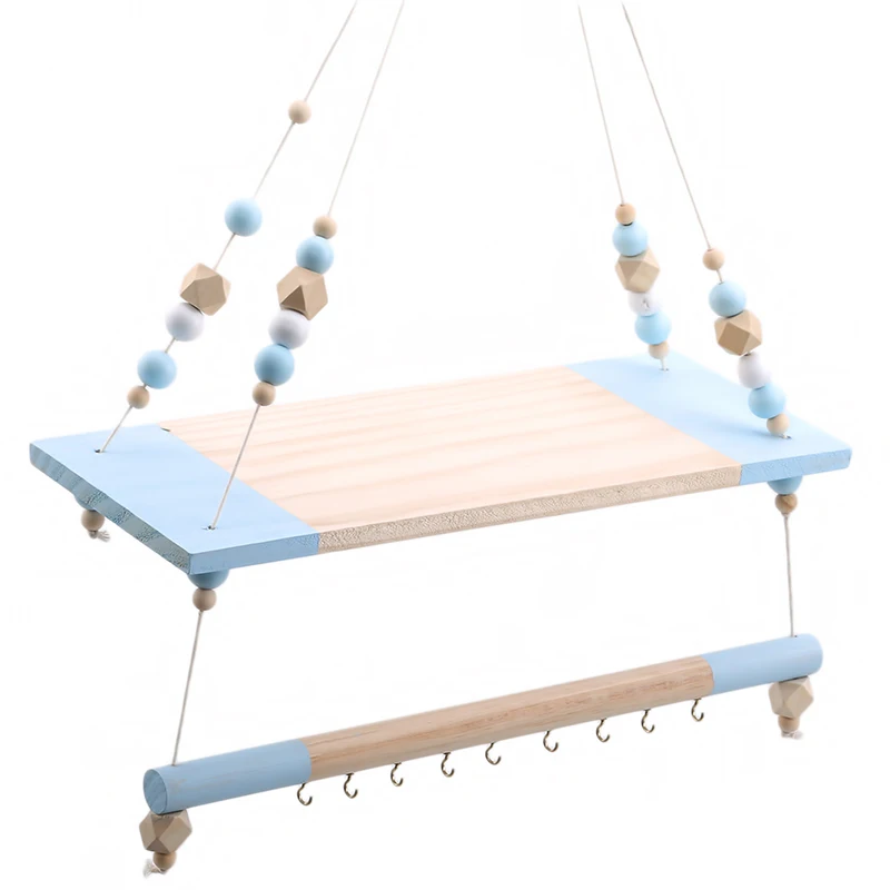 Скандинавская декоративная полка для хранения детской комнаты двойные