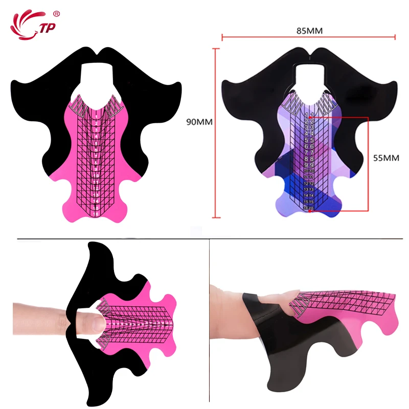 TP 1 Набор форм для дизайна ногтей французский акрил УФ-гель Типсы наращивания