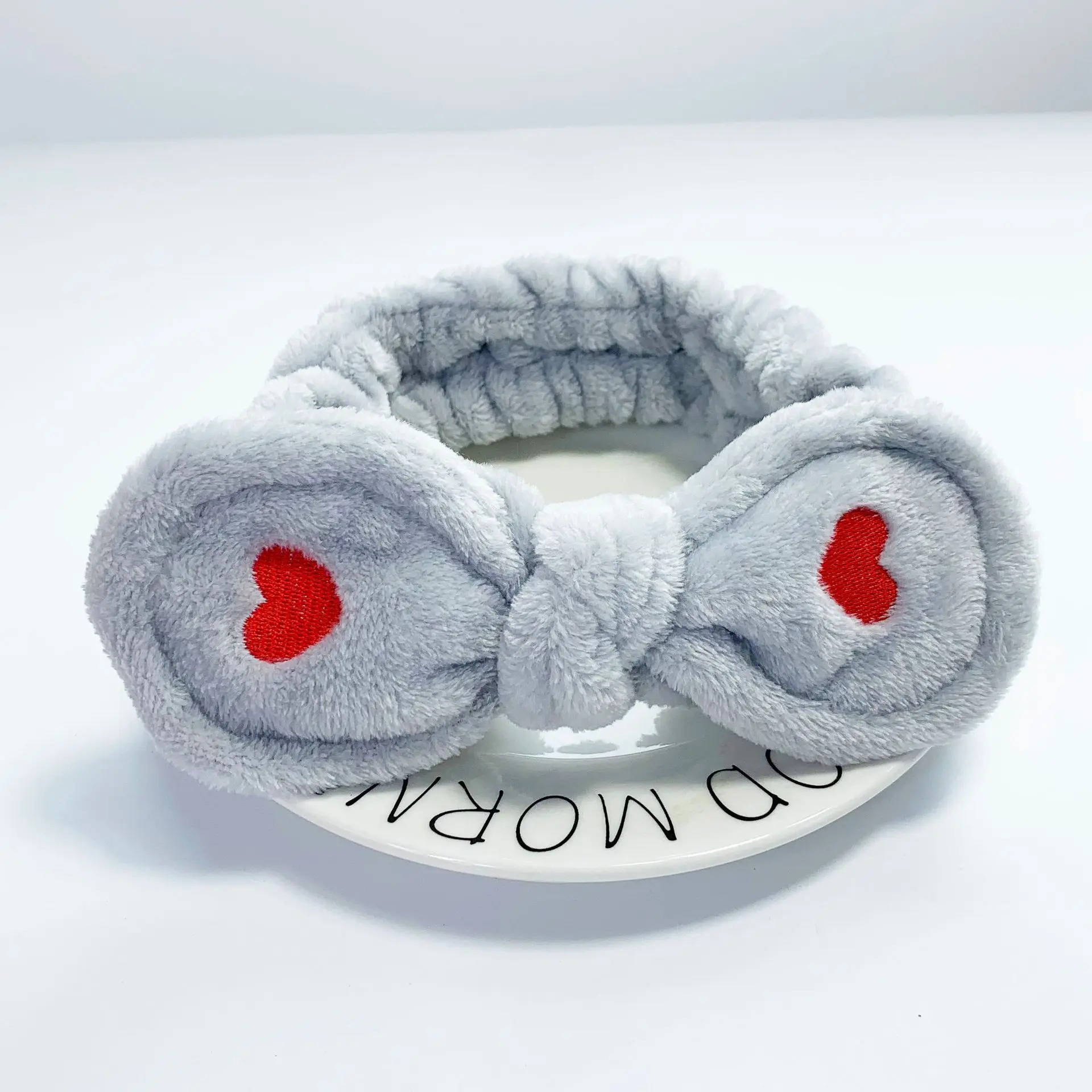 Мягкие теплые повязки для волос с бантиком из кораллового флиса ушками животных