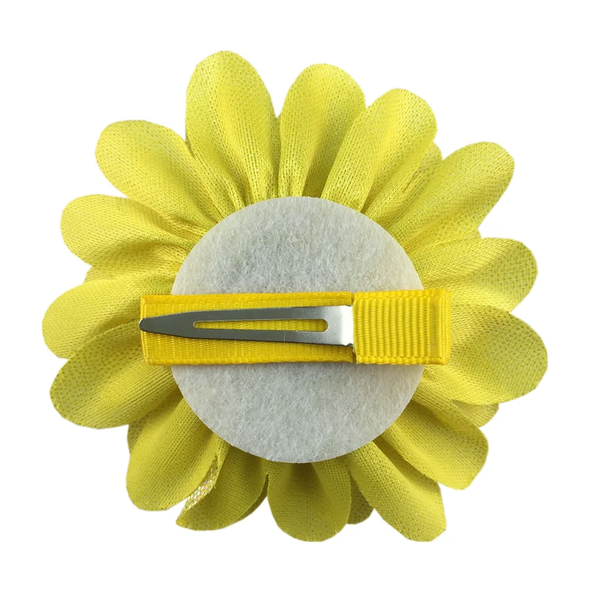Обруч Ручной работы с блестящими цветами из ткани диаметром 8 см Шифоновый Цветок