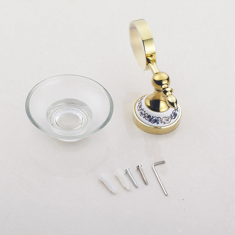 

Gold Soap Disk, Gold Soap Basket, Ceramic Soap Bracket for Wall, Chrome Bathroom Accessories, Soap Box for Home Decoration