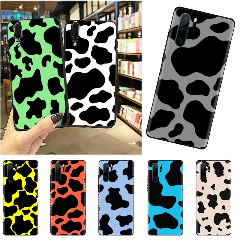 

Cow color Print Phone Case For Huawei honor Mate mate P 10 9X 10i 20 30 40 y7 pro p smart 2019 lite