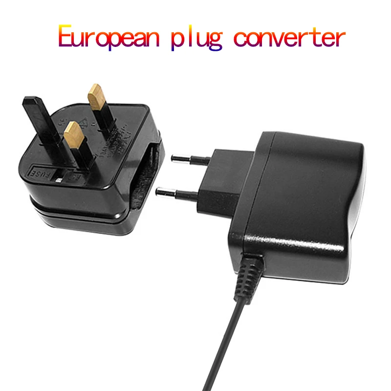 

New European Euro EU 2 Pin To UK 3Pin Plug Adapter Power Socket Travel Charger Adapter Converter Wall Charger Convert Dropship