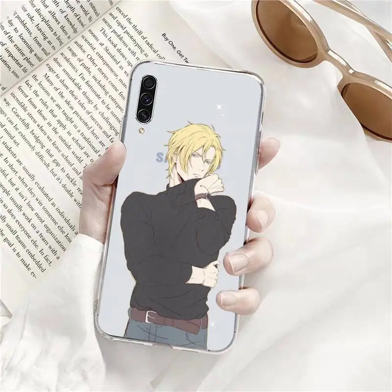 

Anime Banana Fish Phone Case Transparent Clear For Samsung Galaxy A71 A21s S8 S9 S10 plus note 20 ultra