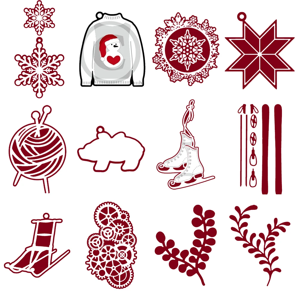 

Christmas Winter Snowflake Metal Cutting Dies Template For Diy Scrapbooking Dies Decoration Paper Card Photo Album Craft Dies