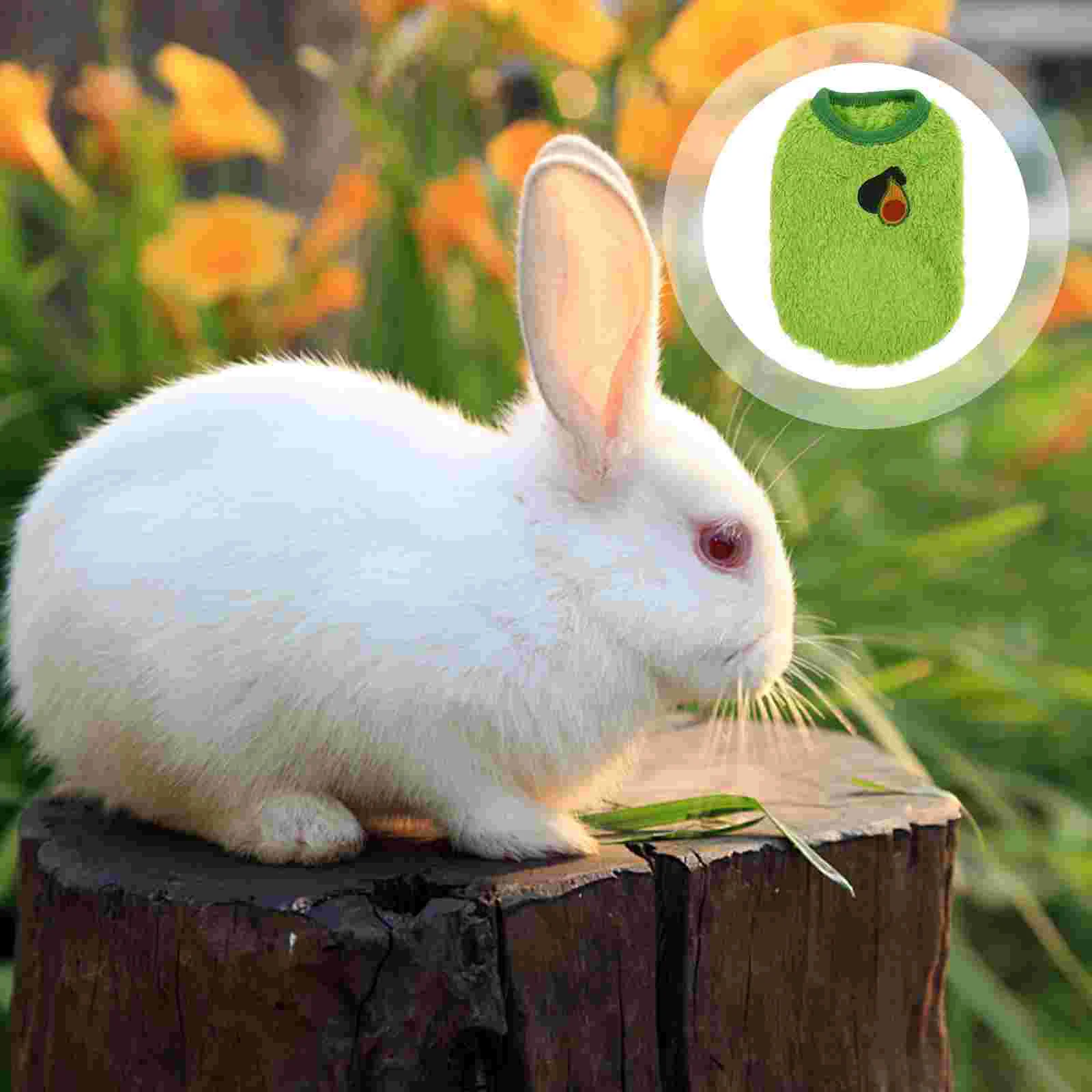 

1Pc Pet Warm Clothes Colored Guinea Costume Rabbit Coat Outdoor Rabbit Clothes