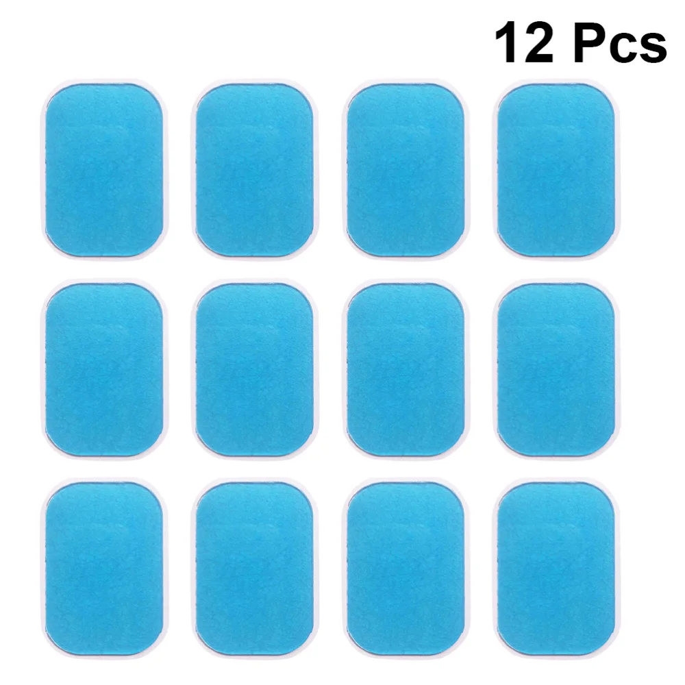 

12PCS/lot Gel Pads For EMS Abdominal Trainer Muscle Stimulator Exerciser Slimming Machine Accessories Slimming Products Wholesal