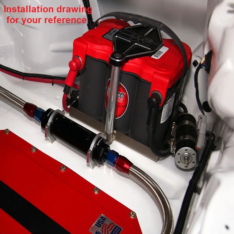 Топливный фильтр AN6 Blue Racing Ready встроенный топливный с 100 микронными элементами в