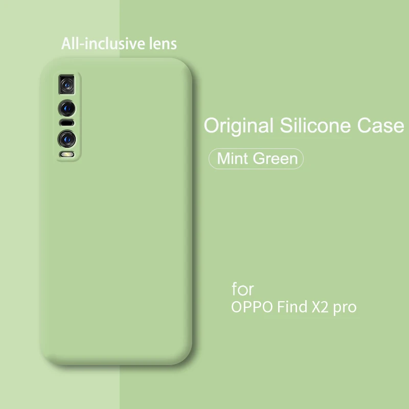 Жидкий силиконовый чехол для OPPO Find X2 Pro Lite Neo мягкий телефона s Realme X50 Reno 2 3