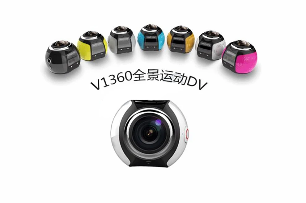 360 Экшн-камера V1 3K Wifi мини панорамная камера 220 широкоугольная панорамная камера 4K 30fps VR 5MP HDMI экшн-Спортивная камера