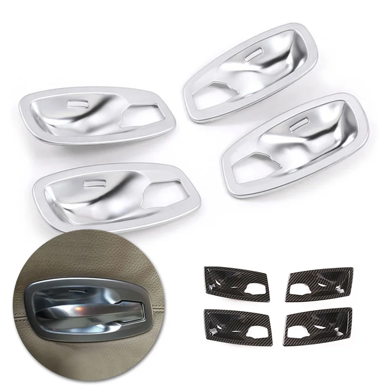 

For BMW 5 Series E60 2004 2005 2006 2007 2008 2009 2010 ABS Chrome Car Accessories Interior Door Handle Bowl Frame Cover