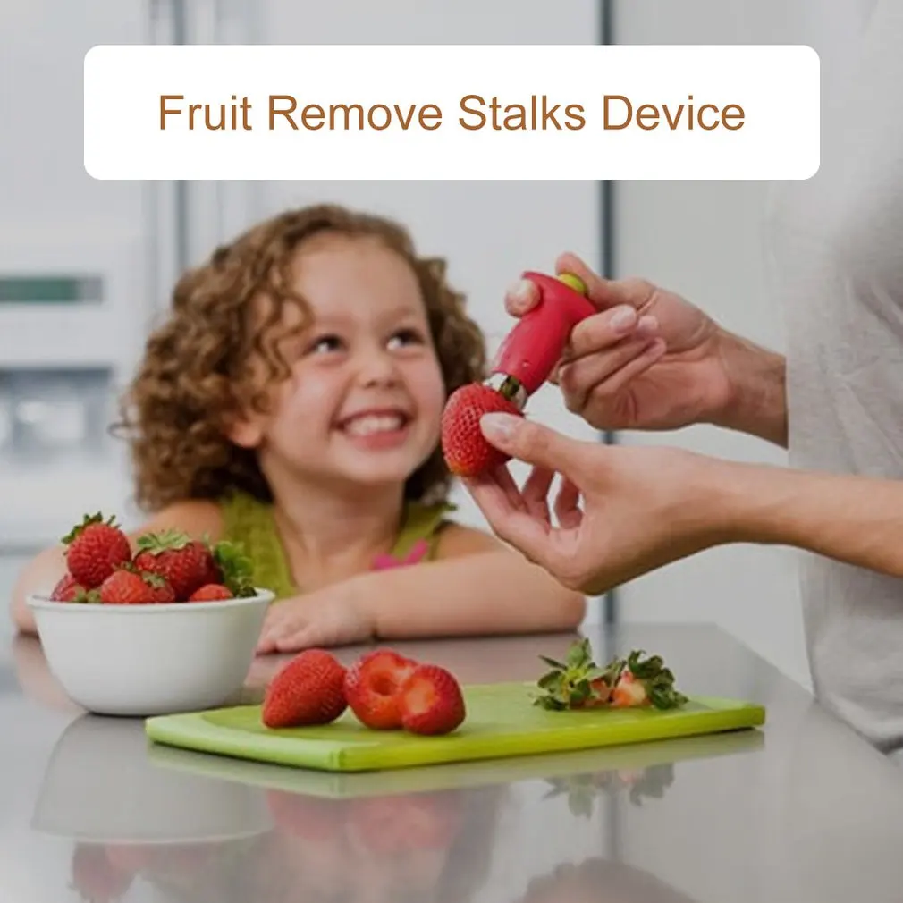 1pc Strawberry Hullers Fruit Remove Stalks Device Tomato Corers Knife Stem Remover Slicer | Дом и сад
