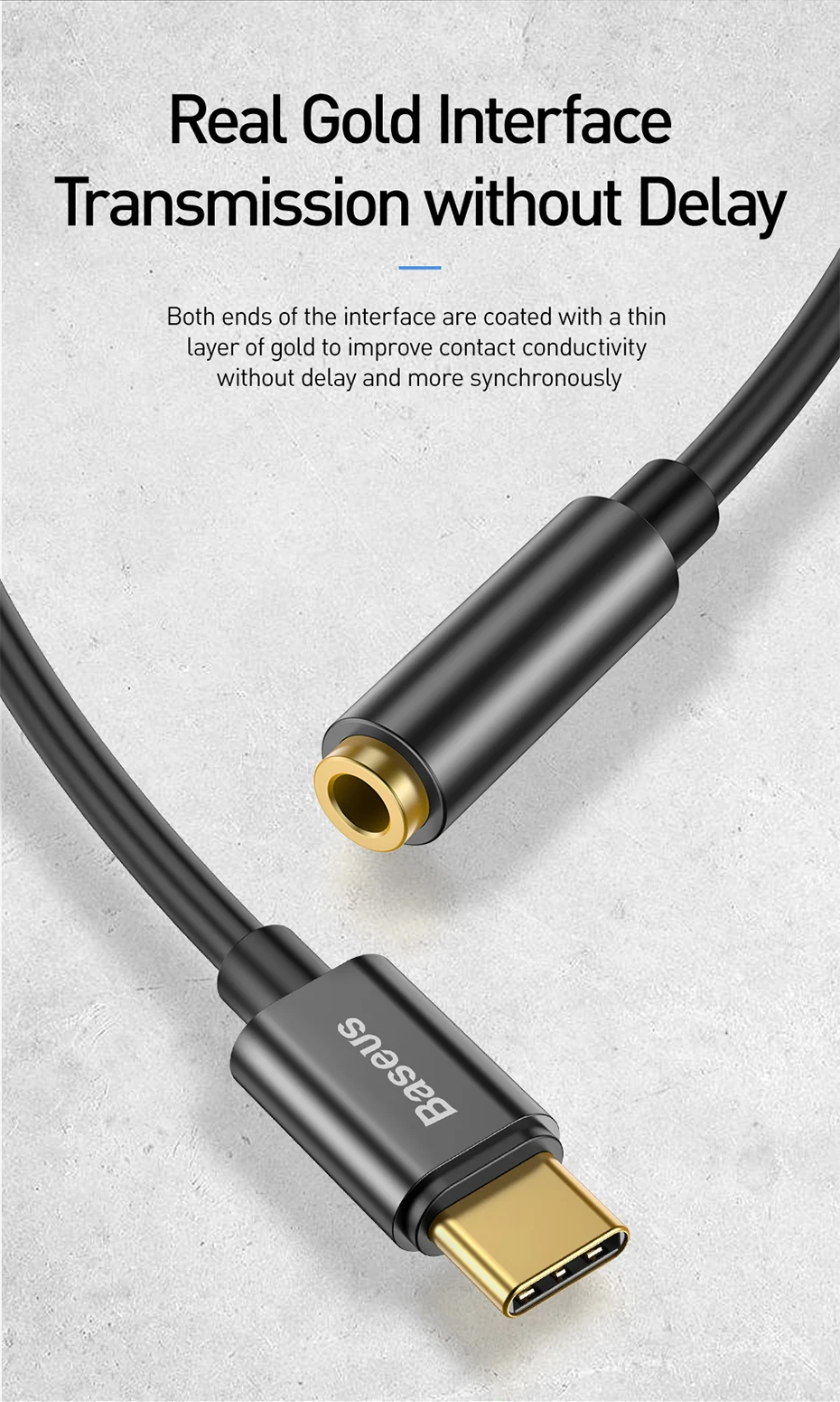 Baseus usb type C до 3,5 мм разъем OTG адаптер USB-C type-C до 3,5 мм наушников аудио Aux кабель для huawei Xiaomi Mi 9 8 Oneplus 7