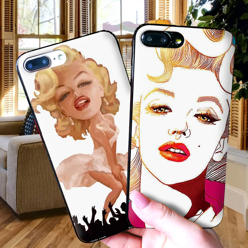 Для iPhone 6 6s 7 8 Plus X XR XS Max 5 5S SE чехол для телефона Мэрилин м мультфильм Симпатичные из