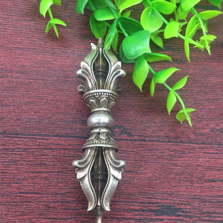 

LAOJUNLU Imitation Antique Nepalese Rituals King Kong Pestle Bronze White Copper Protection Family Exorcism