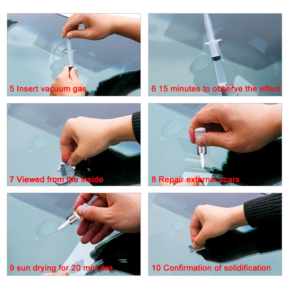 Набор для ремонта лобового стекла автомобиля набор ремонтных инструментов УФ