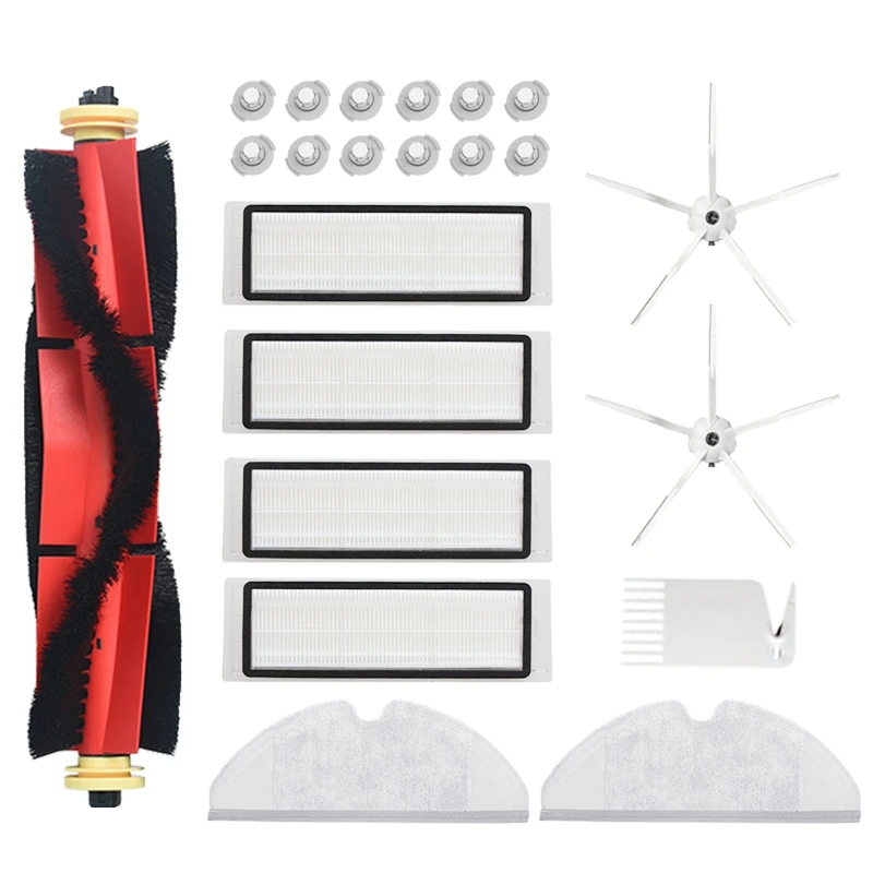 

AD-22Pcs Replacements Parts Mop Cloth Main Brush HEPA Filter Kit for Xiaomi Roborock S6 S5 MAX Vacuum Cleaner Accessories