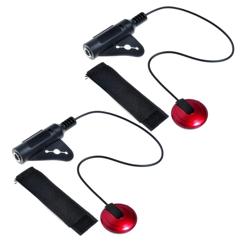 2 шт. пьезо контактный микрофон пикап для гитары скрипки банджо мандолина укулеле